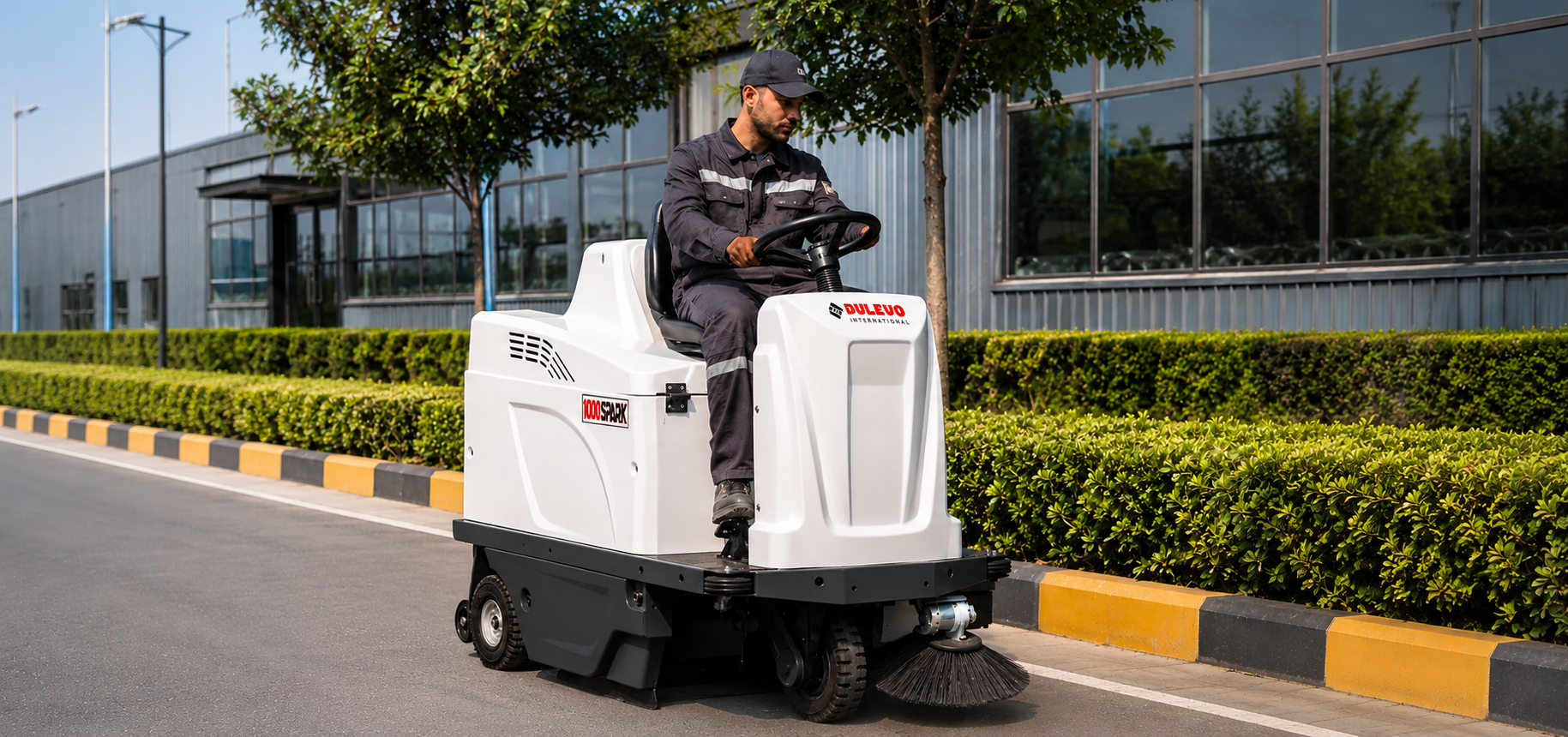 Ride On Sweeper 1000 EH Spark (Battery 24V) – Made in Italy